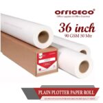 36inch 90Gsm Plain Plotter Paper Roll
